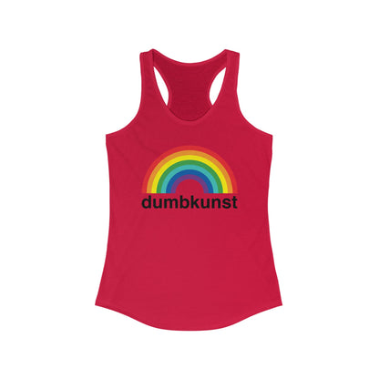 DK15: Dumb Kunst Under The Rainbow - Ladies Racerback Tank