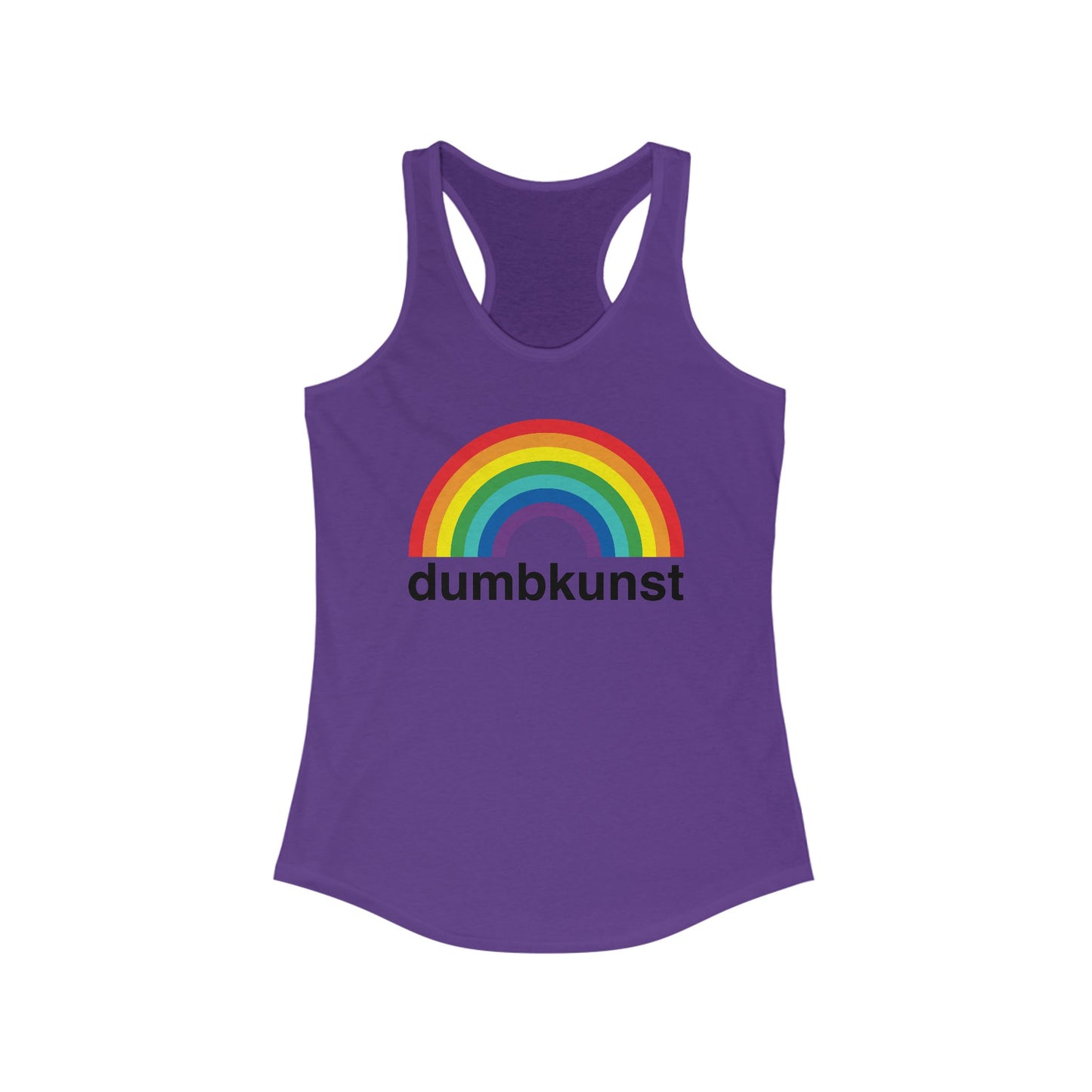 DK15: Dumb Kunst Under The Rainbow - Ladies Racerback Tank