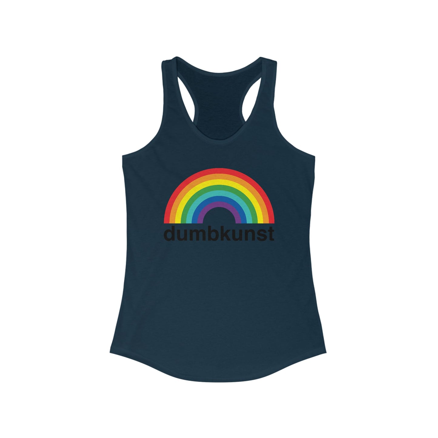 DK15: Dumb Kunst Under The Rainbow - Ladies Racerback Tank