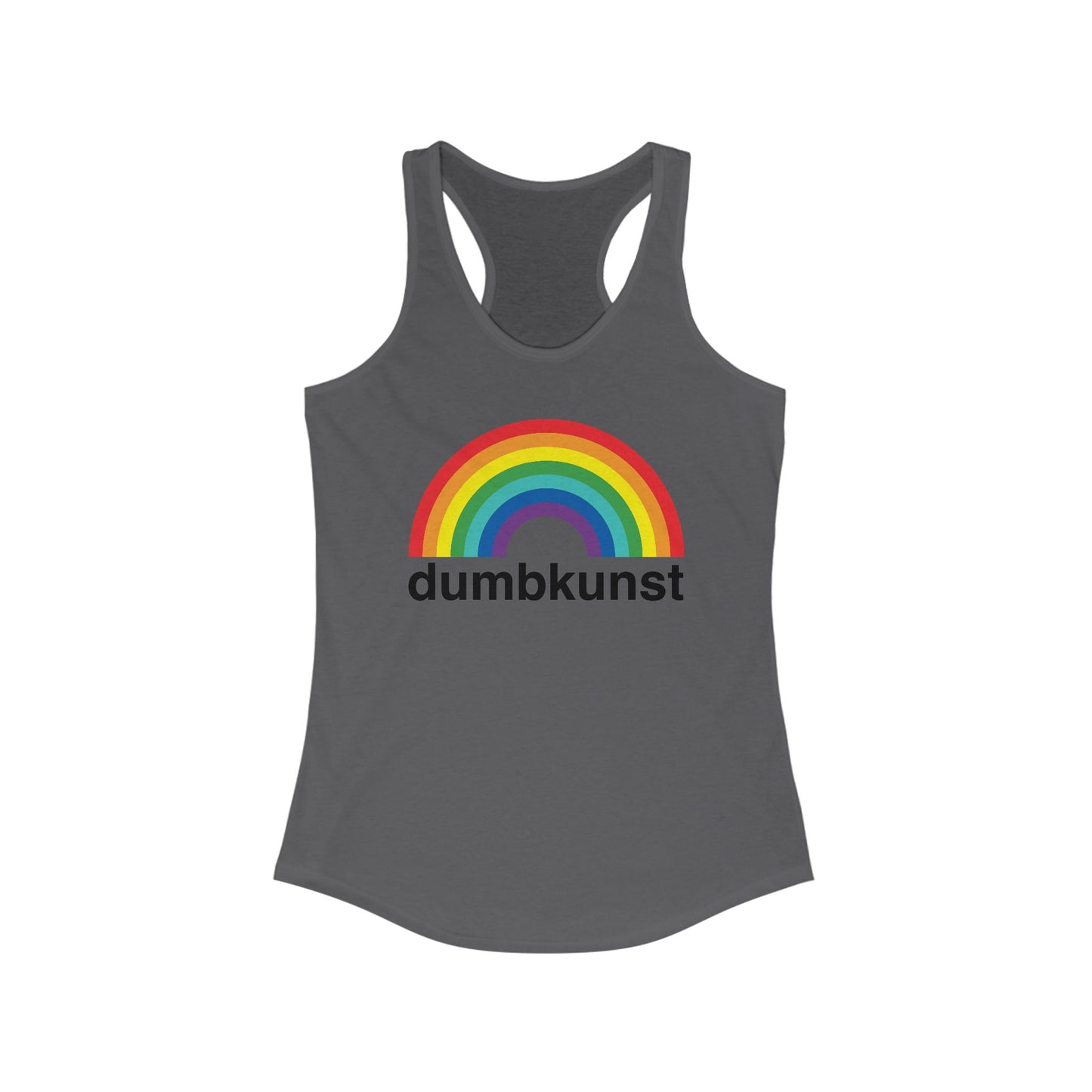 DK15: Dumb Kunst Under The Rainbow - Ladies Racerback Tank