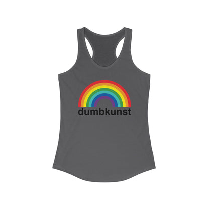 DK15: Dumb Kunst Under The Rainbow - Ladies Racerback Tank