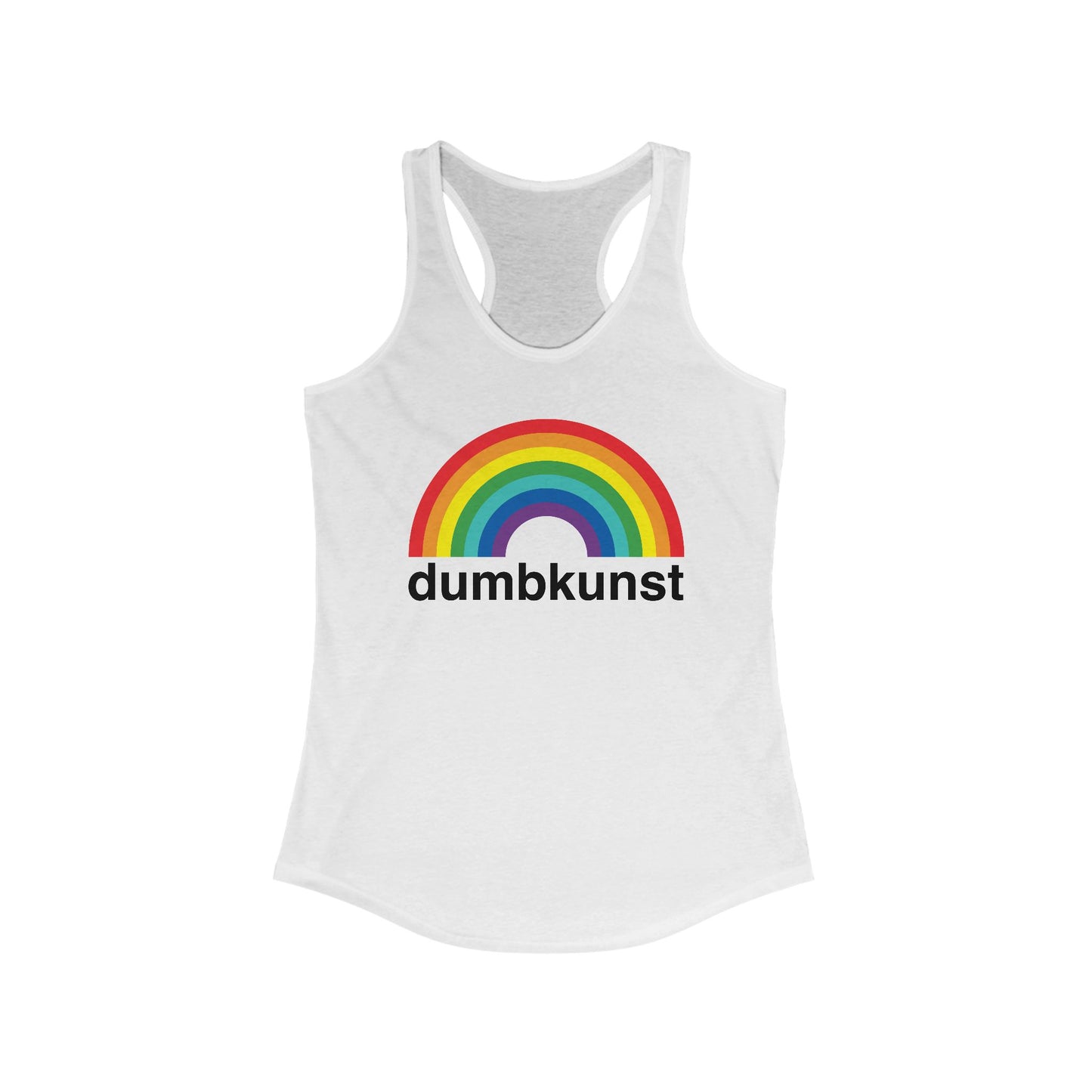 DK15: Dumb Kunst Under The Rainbow - Ladies Racerback Tank