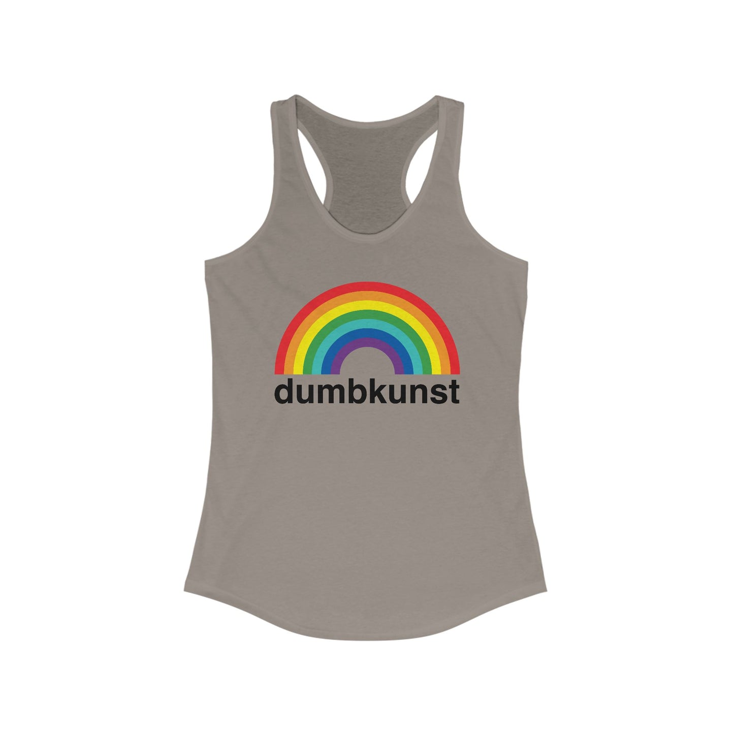 DK15: Dumb Kunst Under The Rainbow - Ladies Racerback Tank