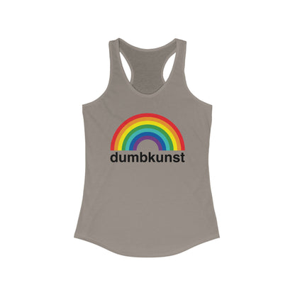 DK15: Dumb Kunst Under The Rainbow - Ladies Racerback Tank