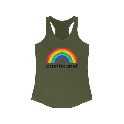 DK15: Dumb Kunst Under The Rainbow - Ladies Racerback Tank