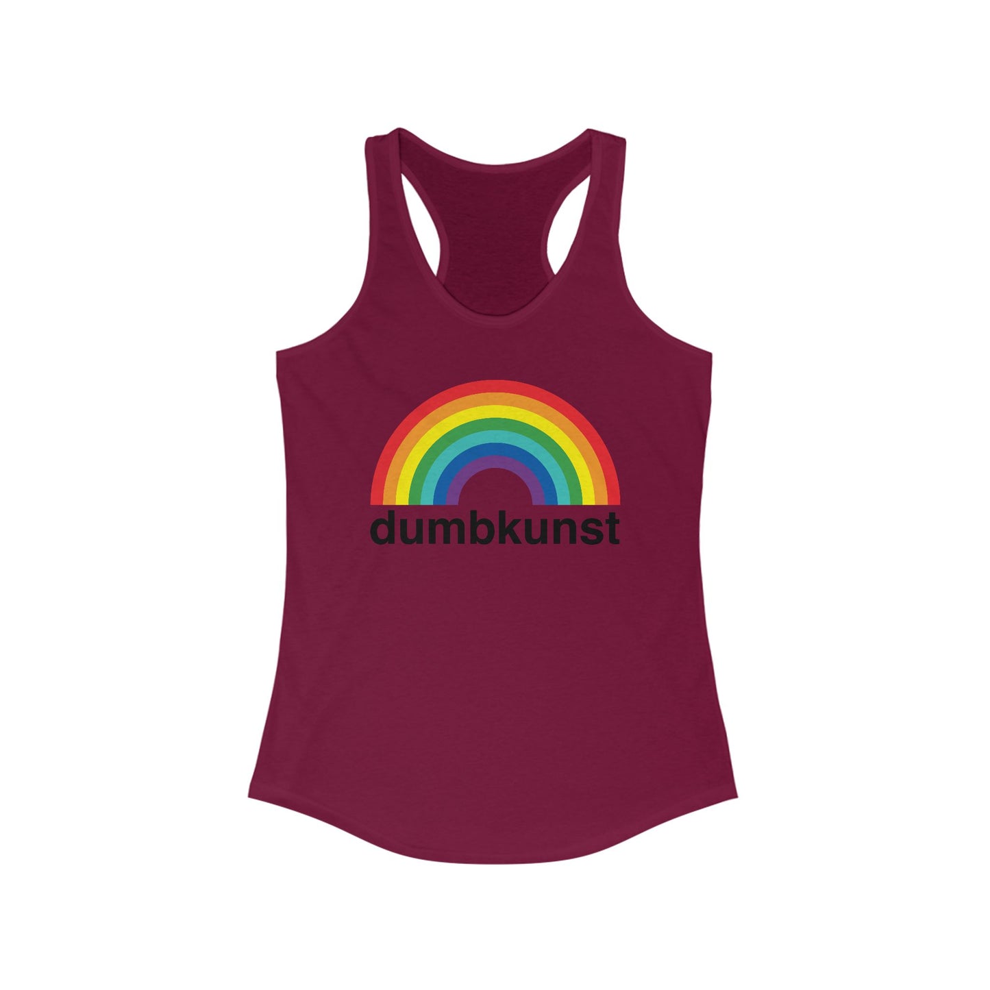 DK15: Dumb Kunst Under The Rainbow - Ladies Racerback Tank