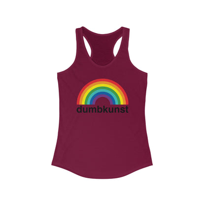 DK15: Dumb Kunst Under The Rainbow - Ladies Racerback Tank