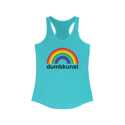 DK15: Dumb Kunst Under The Rainbow - Ladies Racerback Tank