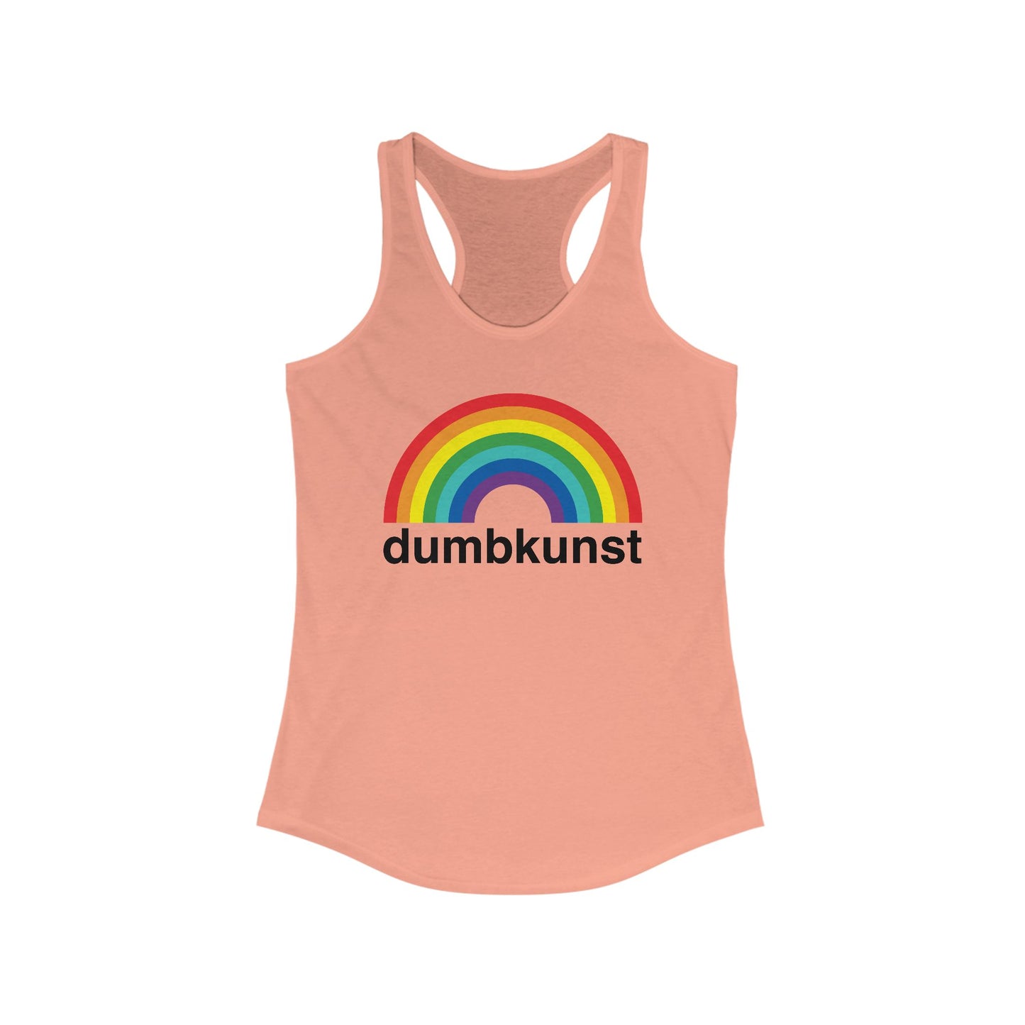 DK15: Dumb Kunst Under The Rainbow - Ladies Racerback Tank