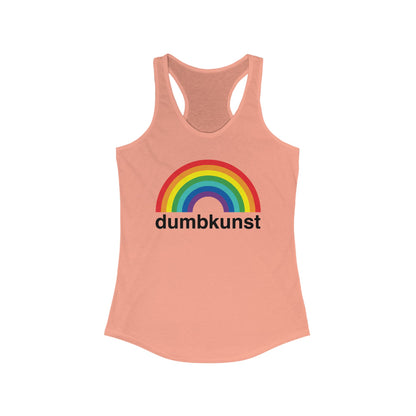 DK15: Dumb Kunst Under The Rainbow - Ladies Racerback Tank
