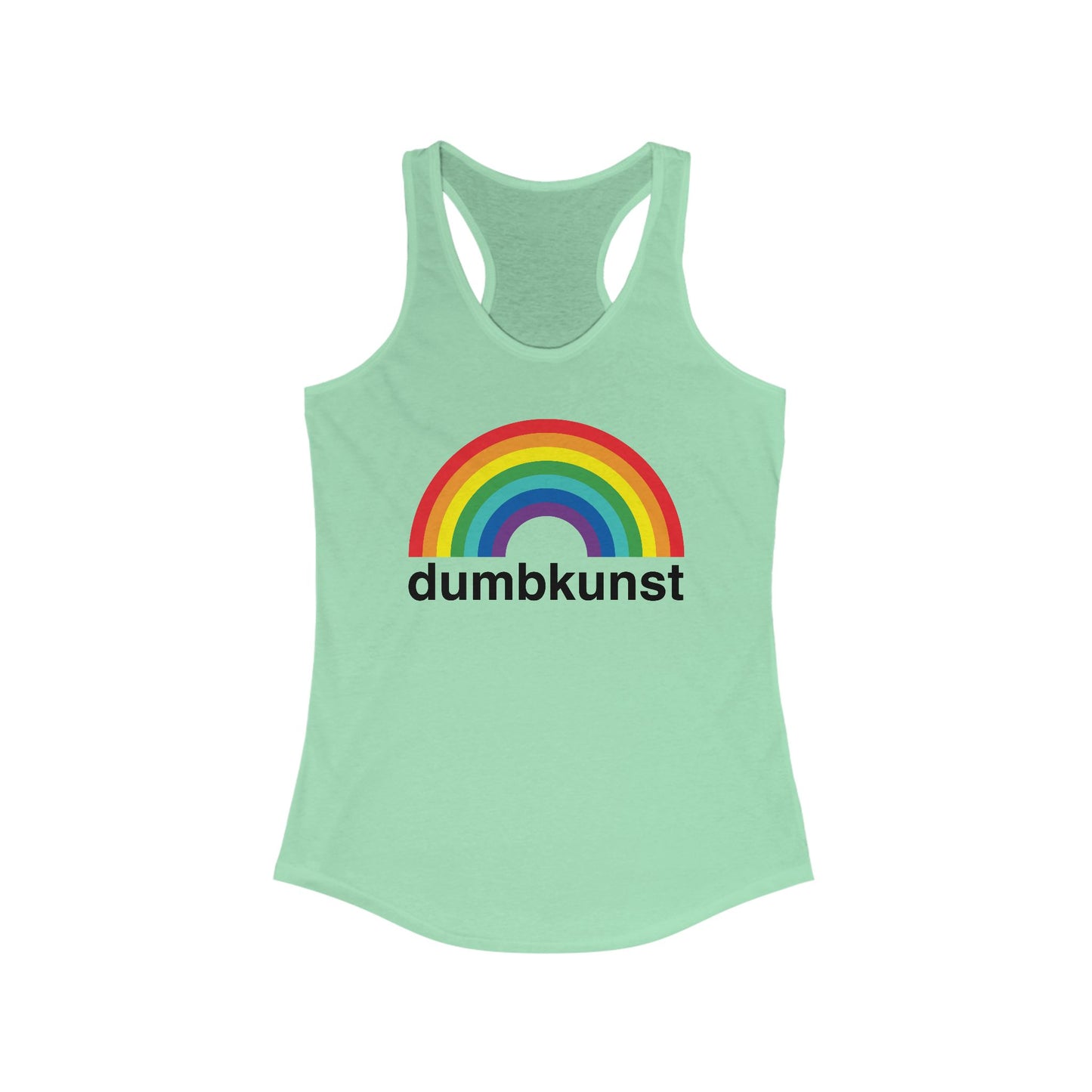 DK15: Dumb Kunst Under The Rainbow - Ladies Racerback Tank