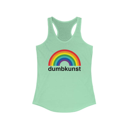 DK15: Dumb Kunst Under The Rainbow - Ladies Racerback Tank
