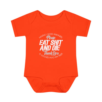 DK90: Please & Thank You (Eat Shit and Die) - Infant Sized Onsie