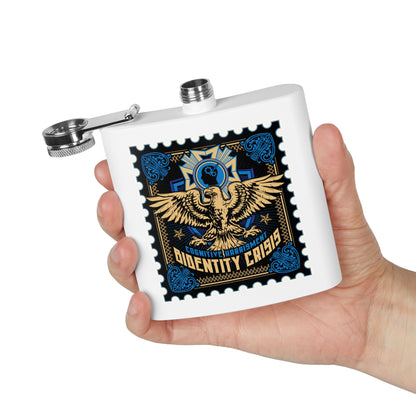DK12: You Down With O.P.P.? (Bidentity Crisis) - 6oz Stainless Steel Hip Flask