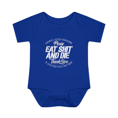 DK90: Please & Thank You (Eat Shit and Die) - Infant Sized Onsie