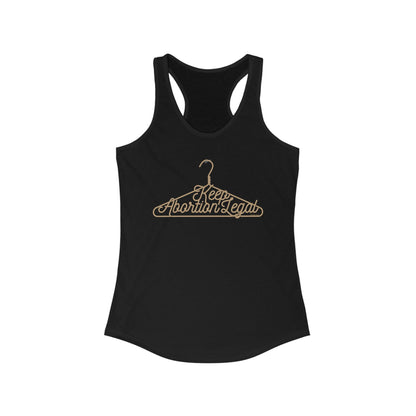 DK19: No Wire Hangers Ever - Ladies Racerback Tank