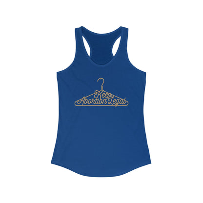 DK19: No Wire Hangers Ever - Ladies Racerback Tank