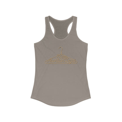 DK19: No Wire Hangers Ever - Ladies Racerback Tank