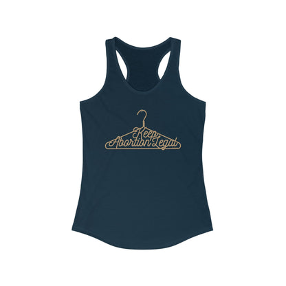 DK19: No Wire Hangers Ever - Ladies Racerback Tank