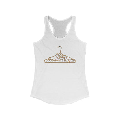 DK19: No Wire Hangers Ever - Ladies Racerback Tank