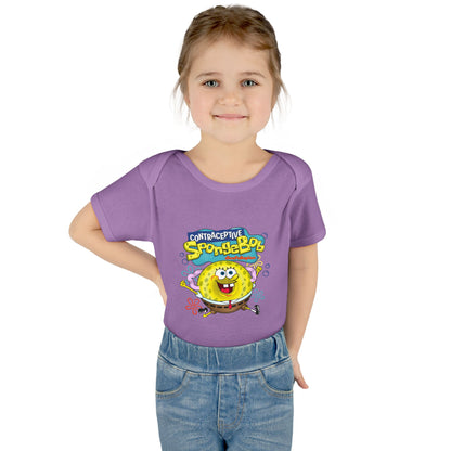 DK196: Contraceptive SpongeBob - Infant Sized Onsie