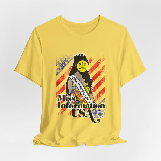 DK60: Miss Information USA - Unisex S/S T-Shirt