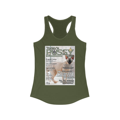 DK230: Today's Pussy... Weekly (Shaved Pussy Edition) - Ladies Racerback Tank
