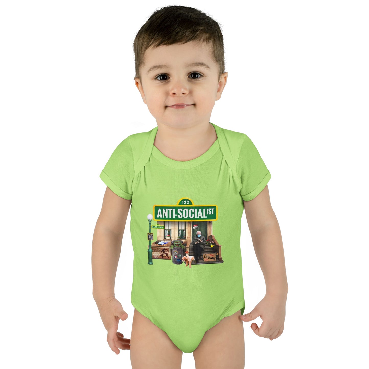 DK58: Bernie The Grouch - Infant Sized Onsie