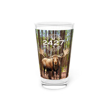 Load image into Gallery viewer, Moose Lodge 2427 - Woodlands Moose - Pint Glass (16oz)
