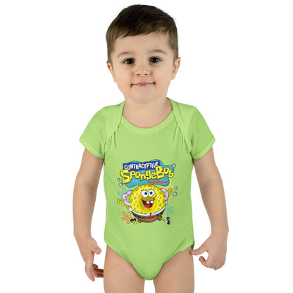 DK196: Contraceptive SpongeBob - Infant Sized Onsie