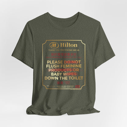 DK203: Please Flush - Unisex S/S T-Shirt