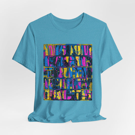 DK159: WTF! FTW! Facts! (CMYK Edition) - Unisex S/S T-Shirt