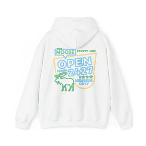 Moose Lodge 2427 - Moose Open 2427 - Hooded Sweatshirt (Front & Back Print)