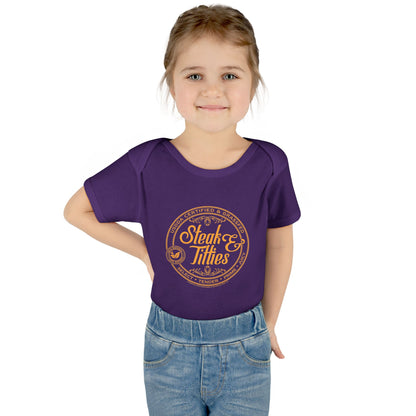 DK225: Steak & Titties - Infant Sized Onsie