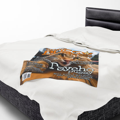 DK230: Today's Pussy... Weekly (Psycho Pussy Edition) - Velveteen Plush Blanket