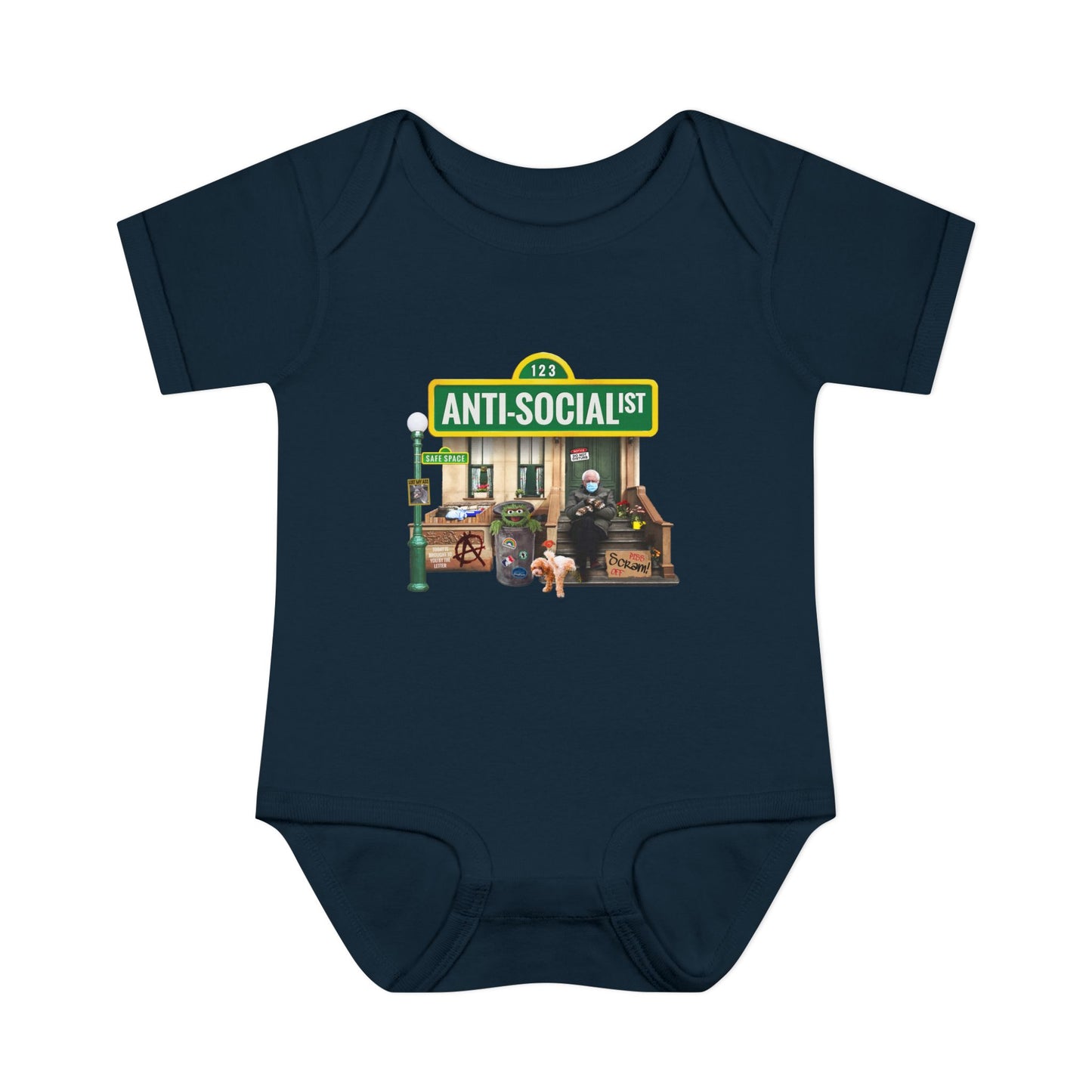 DK58: Bernie The Grouch - Infant Sized Onsie