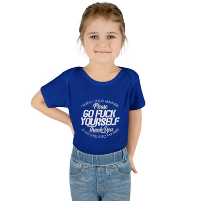 DK90: Please & Thank You (Go Fuck Yourself) - Infant Sized Onsie