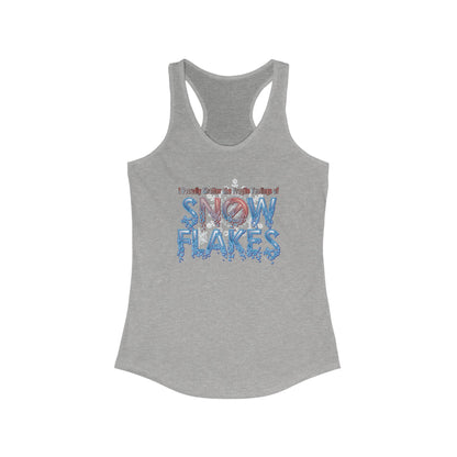 DK157: Shattered Snowflakes - Ladies Racerback Tank