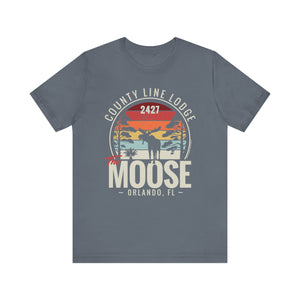 Moose Lodge 2427 - Florida Moose Sunset - Unisex T-Shirt (Front Print Only)