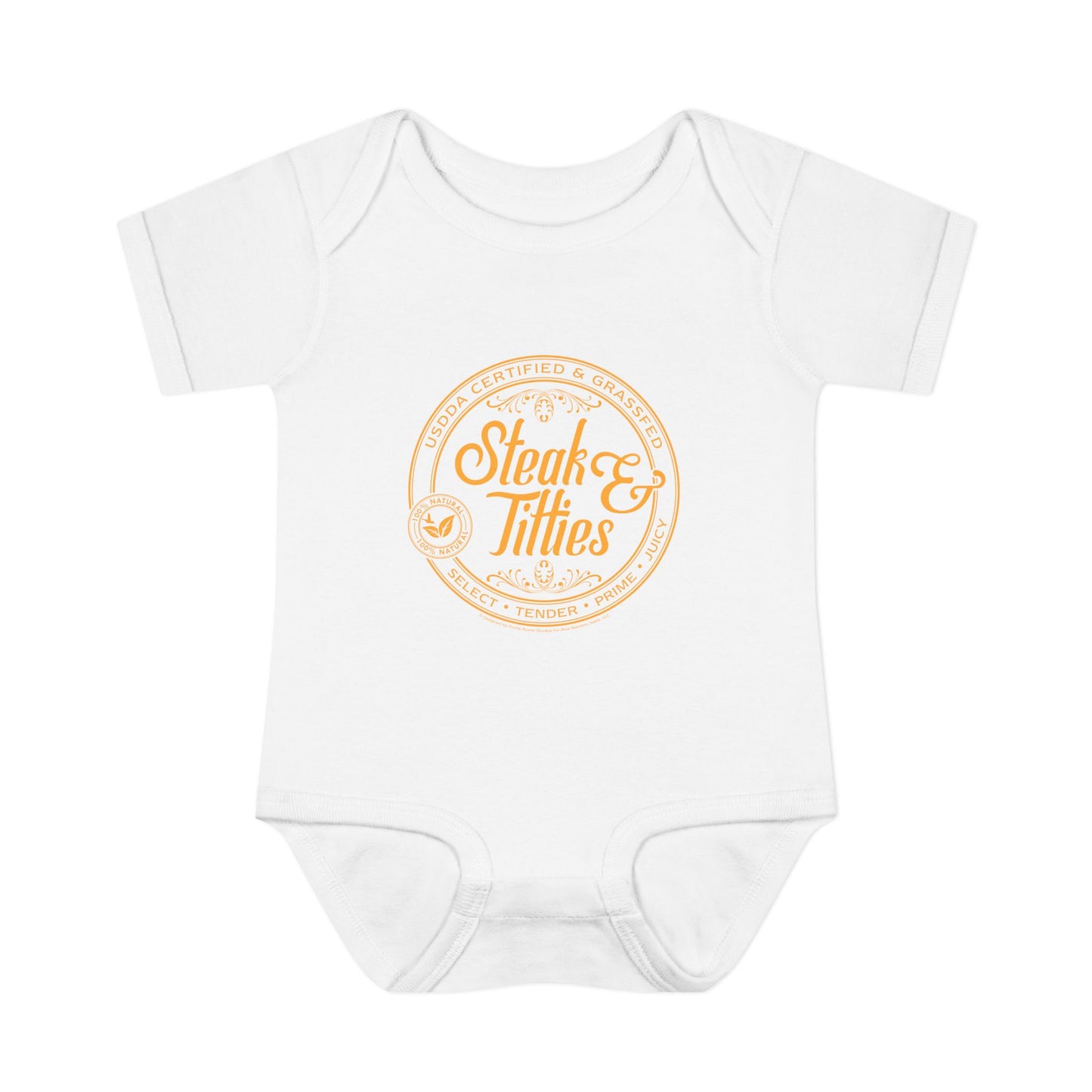 DK225: Steak & Titties - Infant Sized Onsie