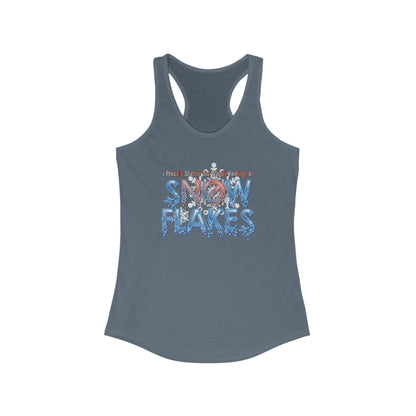DK157: Shattered Snowflakes - Ladies Racerback Tank