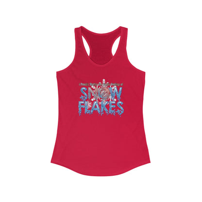 DK157: Shattered Snowflakes - Ladies Racerback Tank