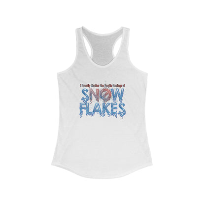 DK157: Shattered Snowflakes - Ladies Racerback Tank