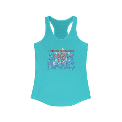 DK157: Shattered Snowflakes - Ladies Racerback Tank