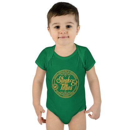 DK225: Steak & Titties - Infant Sized Onsie