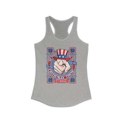 DK220: Hey You! Yeah, You! - Ladies Raceback Tank