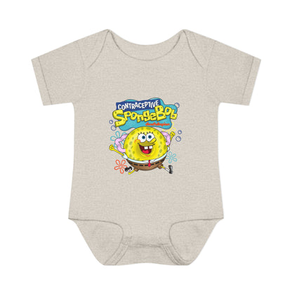 DK196: Contraceptive SpongeBob - Infant Sized Onsie
