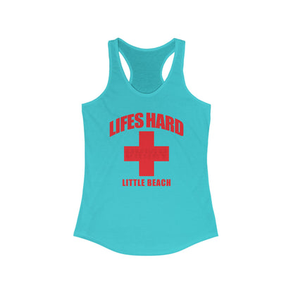 DK42: LIFESHARD - Little Beach - Ladies Racerback Tank