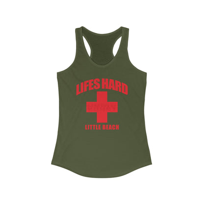 DK42: LIFESHARD - Little Beach - Ladies Racerback Tank