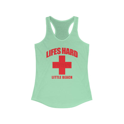 DK42: LIFESHARD - Little Beach - Ladies Racerback Tank